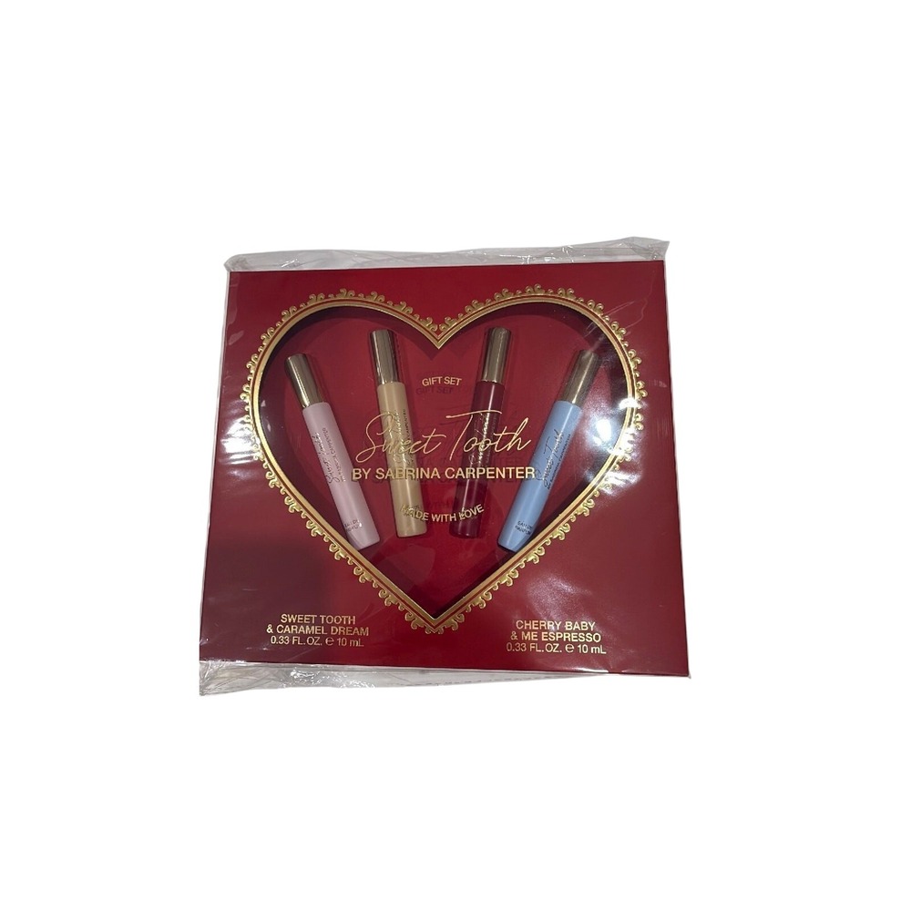 Sweet Tooth by Sabrina Carpenter 4 PC Travel Set 4 X 0.33 Oz Eau De Parfum Spray
